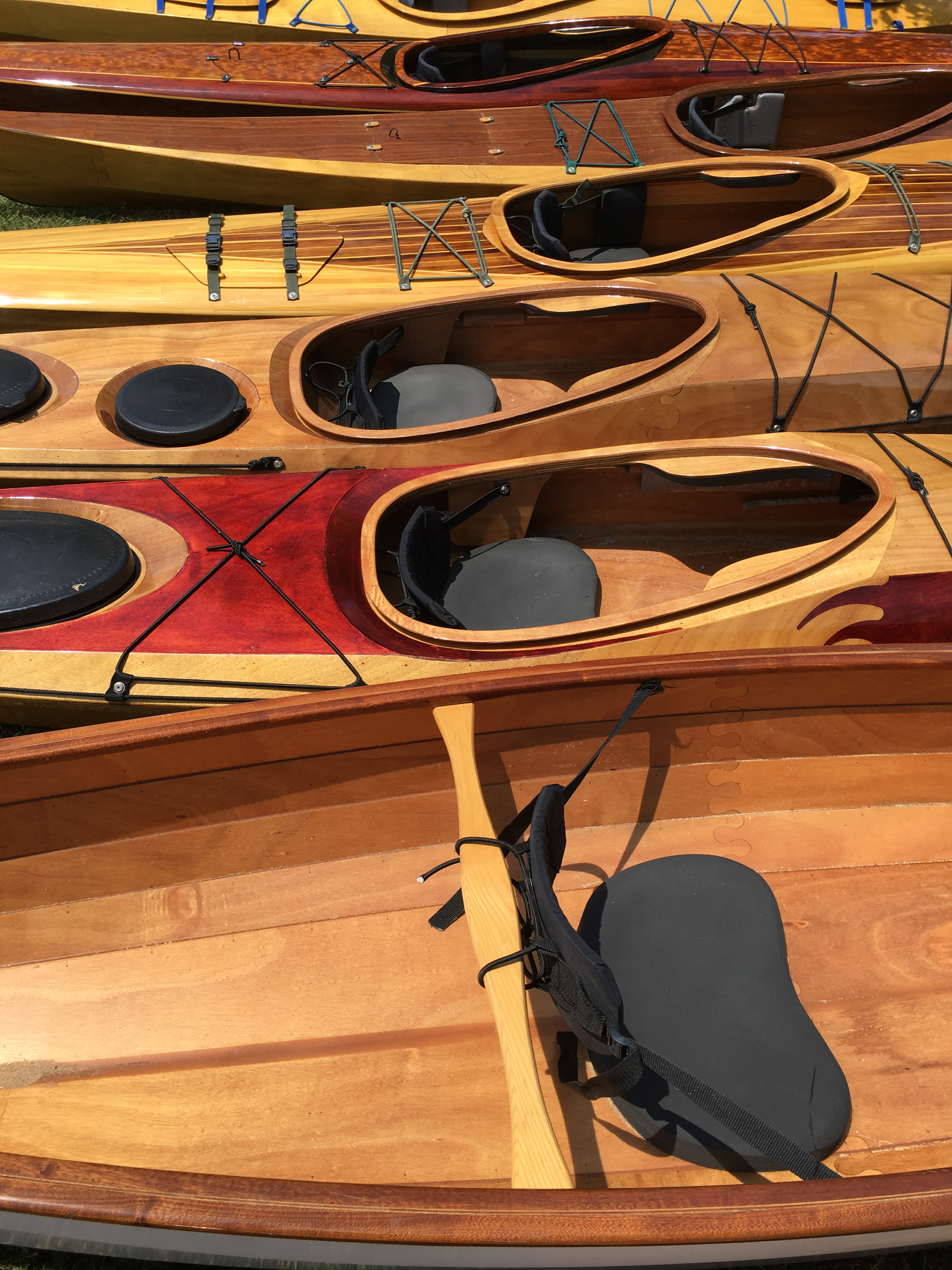 wooden kayaks