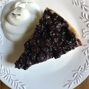 Blueberry Cake with Lavender Whipped Cream