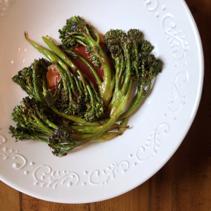Broccolini in Sweet and Sour Sauce