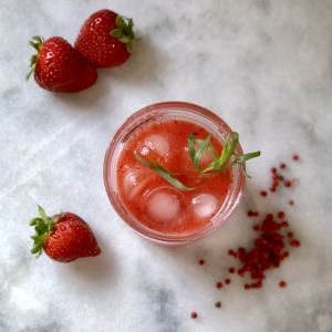 Strawberry Pink Peppercorn Drink