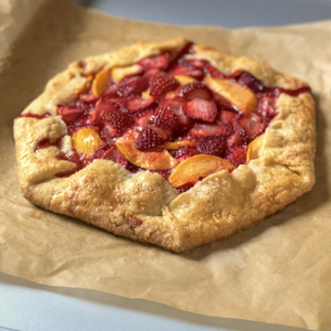 Strawberry and Peach Galette