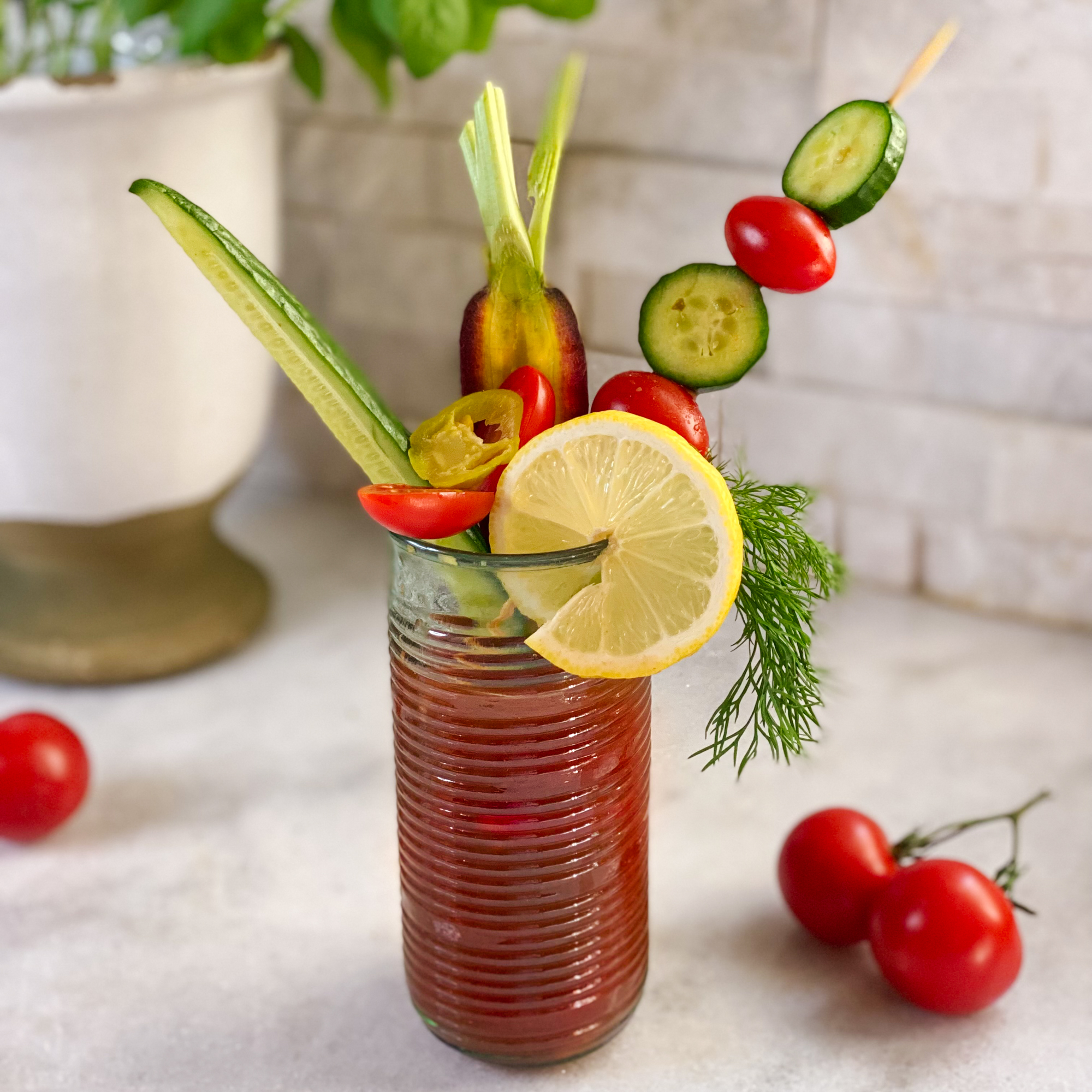 Traditional Bloody Mary Mocktails