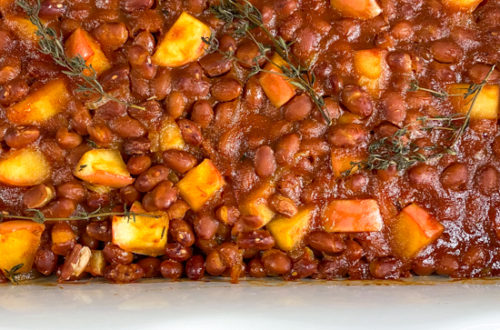 Fall baked beans