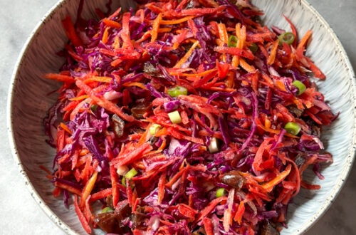 Carrot and cabbage slaw